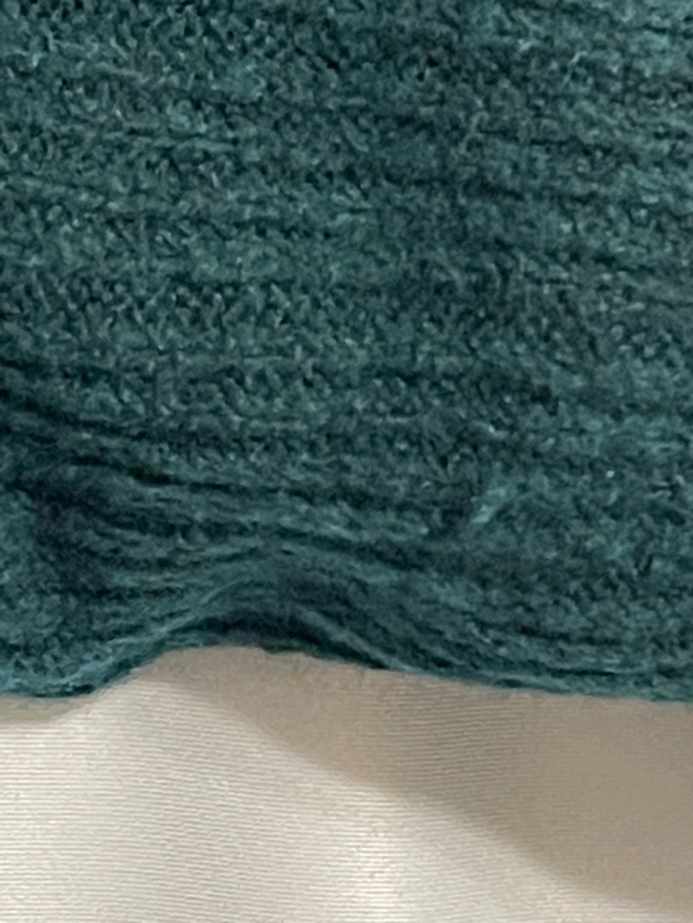 Express Dark Green Ribbed Button-Up Cardigan - Picture 3 of 6
